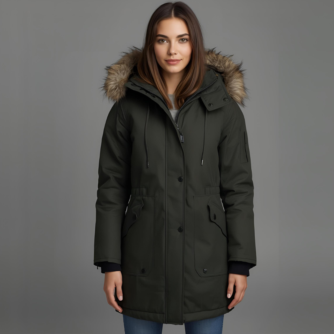 FREYA | Dark Green Parka